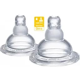 Соска Mii Жирафа Софи, медленный поток, 0-3 мес, 2 шт. (450540)