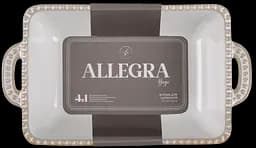 Форма для запікання Limited Edition Allegra Biege прямокутна кам'яна кераміка 20.5х11.5х5.5 см (GJH009-20-2-129) - мініатюра 2