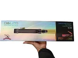 Плойка Daling DL‑5256 з керамічним покриттям 33Вт LED-індикатор Чорний із золотом - мініатюра 2