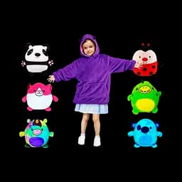 Дитячий плед із капюшоном і рукавами Huggle Pets Hoodie
