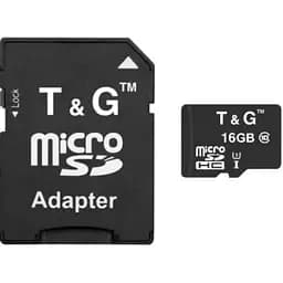 Карта памяти TG microSDHC, 16Gb, Class10 UHS-I U3, адаптер SD (TG-16GBSD10U3-01)