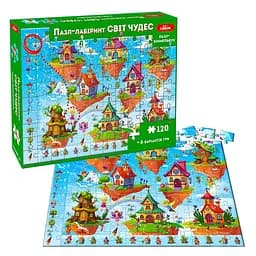 Пазл-виммельбух "Пазл-лабиринт. Мир чудес" МЕ 5032-34 Ludum 120 элементов, в коробке (4820215155731)