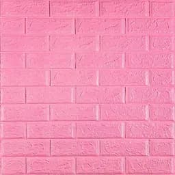 3D панель самоклеящаяся 700х770х5мм кирпич Розовый (004-5) SW-00000143