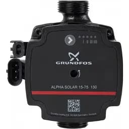 Циркуляційний насос Grundfos Alpha Solar 15-75 130 (98989298) - мініатюра 3