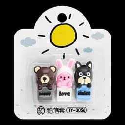 Набор колпачков канцелярских Offtop Звери, 3 шт. (853500)