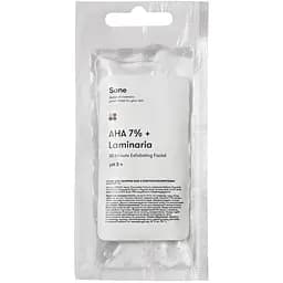Пілінг для обличчя Sane AHA 7% + Laminaria, з комплексом фруктових кислот, сашет, 20 мл