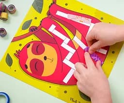 Набір для творчості Vladi Toys Sticky strips, Лама, укр. мова (VT4433-04) - мініатюра 4