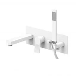 Смеситель для ванны Paffoni Tilt white matt TI001BO, Белый матовый