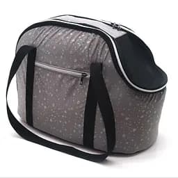 Сумка переноска для кошек и малых собак Zoo-hunt Марсель серая №0 22х32х29 см