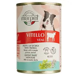 Вологий корм для собак Marpet Aequilibriavet, з телятиною, 410 г