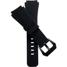Ремінець для Huawei Watch GT 2 46mm - чорний силікон розмір L ширина кріплення 22мм чорна застібка Watchbands Galaxy C-Black (WB001GALAXYBLACKСBLACKHWGT246)