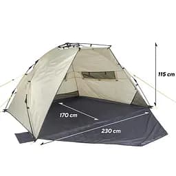Намет пляжний тримісний Uquip Speedy XL UV 50+ Sand/Grey (241007) - мініатюра 7