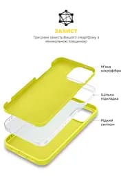 Силиконовый чехол с MagSafe для Apple iPhone 14 Plus, ICON2 MagCase, желтый, противоударный, панель с мягкой подкладкой, защита всего корпуса, поддержка беспроводной зарядки, совместим с защитными стеклами и пленками, ArmorStandart (ARM68400) - мініатюра 6