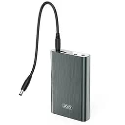 Портативний зовнішній акумулятор для роутерів XO PR216 10000 mAh з виходом DC 5.5 мм сірий