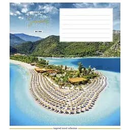 Тетрадь ученическая Summer paradise Школярик 024-3251K-5 в клетку 24 листов