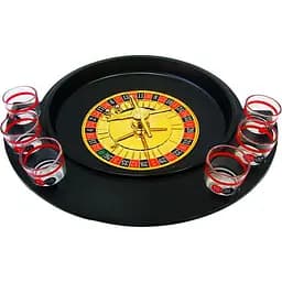 Рулетка з чарками чорна 30х27х6 см 6 чарок