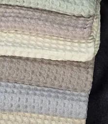 Набір рушників для обличчя з льону 6 шт. 50х90 см L&M Home Textiles XT-517-144 вафельні рушники пастельні кольори в наборі - мініатюра 4