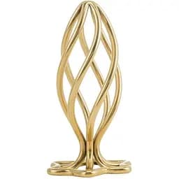 Анальная пробка Lockink Sevanda Hollow Spiral Golden Metal S