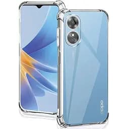 TPU чохол GETMAN Ease logo посилені кути Full Camera для Oppo A58 4G Безбарвний (прозорий)