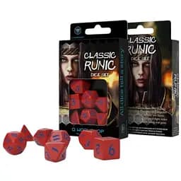 Набор кубиков Classic Runic Red & blue Dice Set , 7 шт. (SCLR2A)