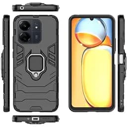 Чохол бампер Primolux Ring Armor для Xiaomi Redmi 13C / Poco C65 Black - мініатюра 2