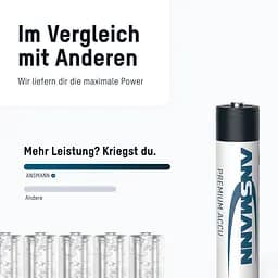 Акумулятори Ansmann AAA/HR03 NI-MH 1100 mAh BL 4 шт (5035232) - мініатюра 5
