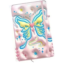 Блокнот на резинке Malevaro Butterfly 2 дизайн 2 А5 13.6×20.8 см твердый переплет 80 листов (762435ML-2)