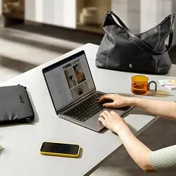 Сумка Tomtoc Versatile-T28 Laptop Tote Bag Black 16 Inch/18L (T28L1DV) (T28L1DV) - мініатюра 6