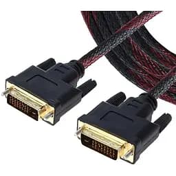 Кабель Dvi Dvi 2 ferite Merlion длина 5 м черно-красный