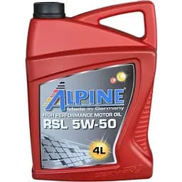 Олива моторна Alpine RSL 5W-50, 4 л (24846)