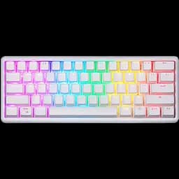 Клавіатура бездротова Motospeed SK66 Gateron Red Hot Swap RGB White (mtsk66wmr)