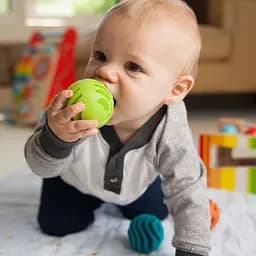 Прорізувач-брязкальце Fat Brain Toys Sensory Rollers Сенсорні кулі 3 шт. (F161ML) - мініатюра 6