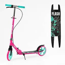 Самокат Best Scooter 88-102х54х12.5 см Чорно-рожевий 000283572 - мініатюра 7
