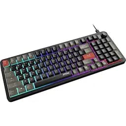 Клавіатура мембранна FORGE GK110 UA 98key, USB-A, EN/UKR/RU, LED, чорний MSI teh0013900 - мініатюра 10