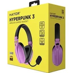 Навушники Hator Hyperpunk 3 Wireless Hi-Res SyncHUB connection Cyber Violet (ESH19) - мініатюра 8