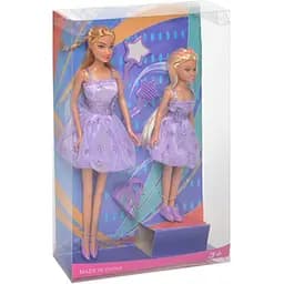 Игровой набор Кукла с дочкой Bambi DEFA 8126 с аксессуарами Фиолетовый