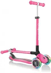 Самокат Globber Primo foldable lights, з колесами, що світяться, рожевий (432-110-2) - мініатюра 5