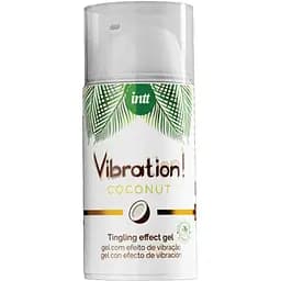 Рідкий вібратор Intt Vibration Coconut Vegan 15 мл кокосовий аромат 100% вега