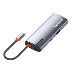 Хаб USB 5-in-1 Grey Type-C 3.0 - 1xType-C (100 Вт) / 3xUSB 3.0 / HDMI ColorWay teh0019596