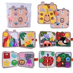 Книга м’яка тактильна, 20x20x7 см