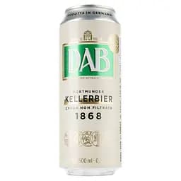 Пиво DAB Kellerbier светлое, 5.6%, ж/б, 0.5 л