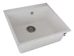 Кухонна мийка Miraggio LAGOON 540 white (0001138) Граніт, Під стільницю/Врізна, Білий - мініатюра 3