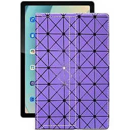 Чехол StatusCASE из экокожи для планшета Blackview Tab 11 Фиолетовый ромб