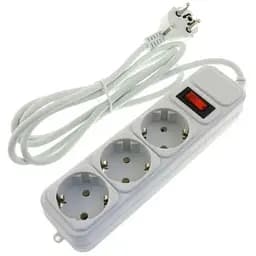 Сетевой фильтр Maxxter SPM3-G-10G удлинитель 3 розетки 1.8 м белый