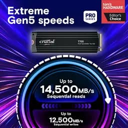Накопичувач SSD M.2 2280 1TB T705 with Heatsink Micron (CT1000T705SSD5) - мініатюра 3
