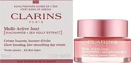 Clarins Крем для обличчя відновлюючий, розгладжуючий для всіх типів шкіри 50 мл Multi-Active Day Face Cream Niacinamide + Sea Holly Extract - мініатюра 2