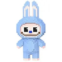 Детский конструктор Magic Blocks Зайчик Лабубу Голубой на 3132 детали (9184)