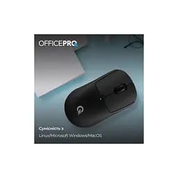 Мишка OfficePro M307B Silent Click Wireless/Bluetooth Black (M307B) - мініатюра 7
