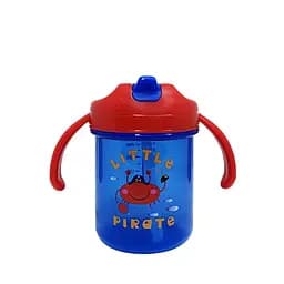 Дитячий поїльник з трубочкою Little pirate MegaZayka MGZ-0335 (Red) 280 мл - мініатюра 2