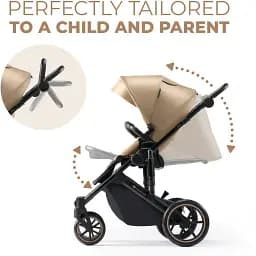 Універсальна коляска 2 в 1 Kinderkraft Prime 2 Sandrose Beige (KSPRIM02BEG2000) - мініатюра 4